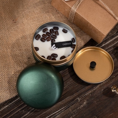 La cire de soja a personnalisé l'événement crème de Bean Tin Votive Scented Candles For de café