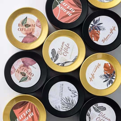 Le cadeau de bougie de pot de décor a placé le voyage 100% de cire de soja Tin Scented Candle 5pcs/Set