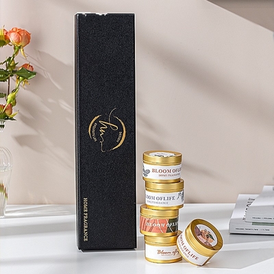 Le cadeau de bougie de pot de décor a placé le voyage 100% de cire de soja Tin Scented Candle 5pcs/Set