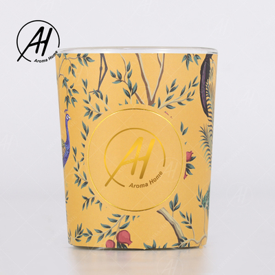 Le pot en verre Fireless de style nordique de label a flairé des bougies Reed Diffuser Set With Box