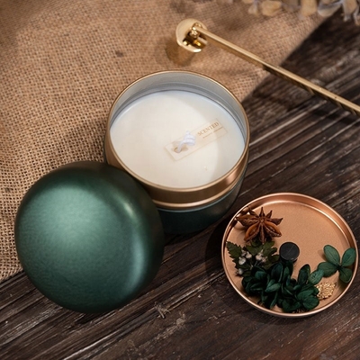 Épouser des dons a séché le parfum Tin Scented Candle Handmade de fleur