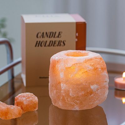 Crystal Stone Ornaments Rock Lamp a placé le bougeoir de 4 Tealight