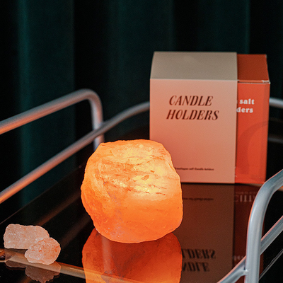 Crystal Stone Ornaments Rock Lamp a placé le bougeoir de 4 Tealight