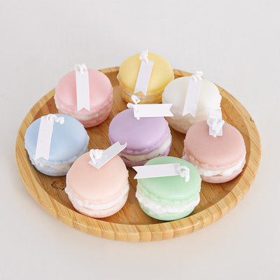 Bougie de Mini Soy Wax Macaron Handmade d'arome de fruit de marque de distributeur pour la salle de bains