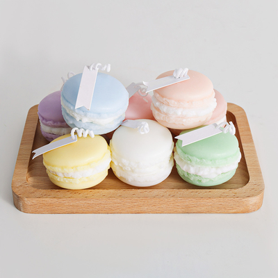 Bougie de Mini Soy Wax Macaron Handmade d'arome de fruit de marque de distributeur pour la salle de bains