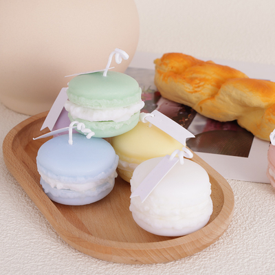 Bougie de Mini Soy Wax Macaron Handmade d'arome de fruit de marque de distributeur pour la salle de bains