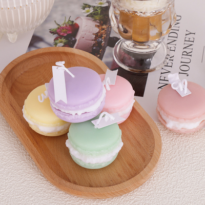 Bougie de Mini Soy Wax Macaron Handmade d'arome de fruit de marque de distributeur pour la salle de bains