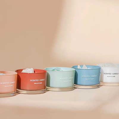 La pierre colorée faite sur commande Crystal Aromatherapy Soy Wax Scented mirent le luxe de détente