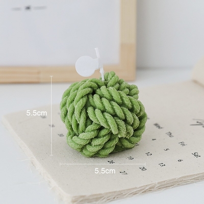 Boule de laine de fil de bougie d'Aromatherapy fait main de Diy de tache la petite a formé Art Candles