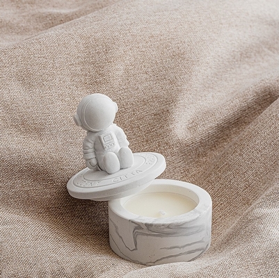 Plâtrez l'astronaute Velas Healing Crystal Aromatherapy Scented Candle de l'espace