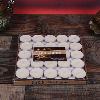 La cire sans fumée en forme de coeur de soja de Tealight d'Aromatherapy a flairé des bougies 50 PCs