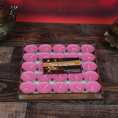La cire sans fumée en forme de coeur de soja de Tealight d'Aromatherapy a flairé des bougies 50 PCs
