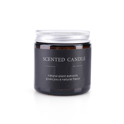 La bougie parfumée de luxe Velas d'Aromatherapy en verre de Brown fleurit le cristal curatif