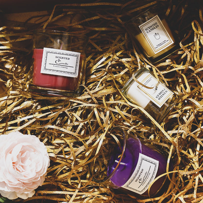Bougies claires de pot d'Institut central des statistiques d'Aromatherapy de parfum de cire parfumée nordique de soja avec le boîte-cadeau