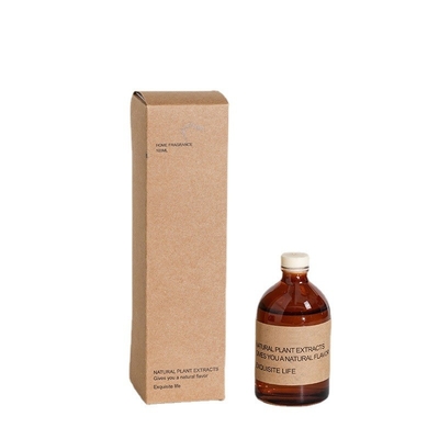 La bouteille en verre Brown d'Aromatherapy parfument 100ml Reed Diffuser de luxe