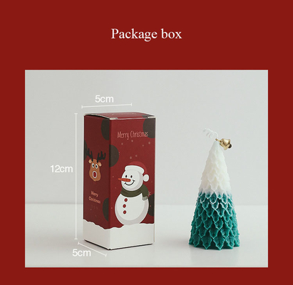 Bougie parfumée de Noël de MAISON d'AROME d'arbre de forme de nouveauté de cire de luxe en gros de soja