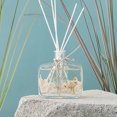 L'océan unique de conteneur de couverture de boîte-cadeau de bouteilles a flairé l'huile Reed Diffuser de verre