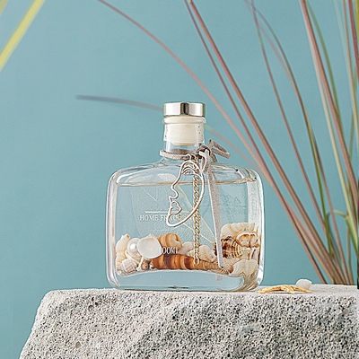 L'océan unique de conteneur de couverture de boîte-cadeau de bouteilles a flairé l'huile Reed Diffuser de verre