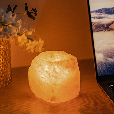 Bougeoir de Crystal Stone Rock Lamp Set 4 Tealight d'Aromatherapy pour le mariage