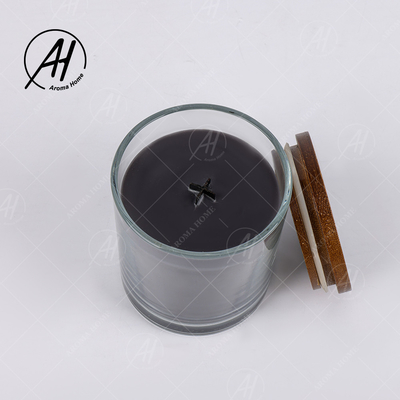 Bougie parfumée 8OZ de chocolat de parfum d'arome en verre de luxe fait sur commande de pot