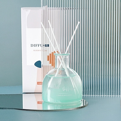 Bâton Reed Diffuser For Home Spa de parfum d'huile de Gardenia Room Glass Bottle Aromatic d'océan