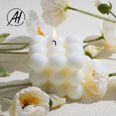 Le Vegan fait sur commande d'Aromatherapy a flairé le cube en bougies d'angle de cire de soja formé