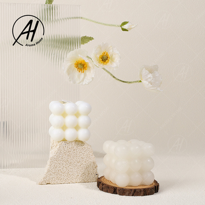 Le Vegan fait sur commande d'Aromatherapy a flairé le cube en bougies d'angle de cire de soja formé