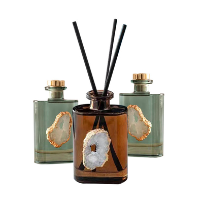 La MAISON Amber Crystal Essential Oil Reed Diffuser d'AROME place 180ml pour la chambre à coucher