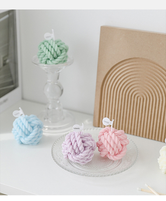 Bougies parfumées faites main créatives de petit parfum de laine enfantin colorées