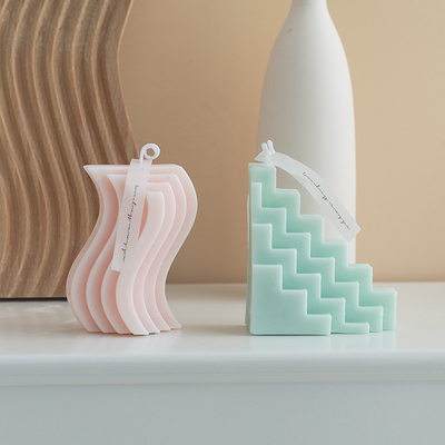 Bougie intérieure de forme de cadeau du parfum à la maison géométrique fait sur commande S d'Aromatherapy petite