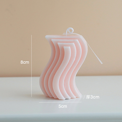 Bougie intérieure de forme de cadeau du parfum à la maison géométrique fait sur commande S d'Aromatherapy petite