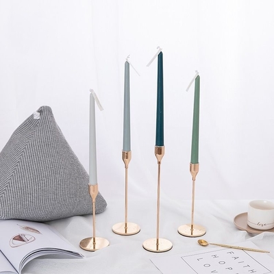 La cire grande de dîner de chandelle de couleur sans fumée faite main de gradient a flairé des bougies avec des mèches de coton
