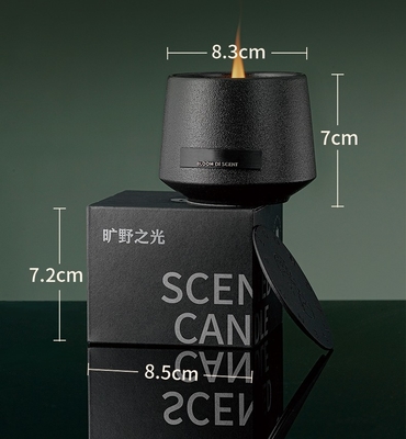 Parfum personnalisé cadeau en céramique noire bougie parfumée pour la décoration intérieure