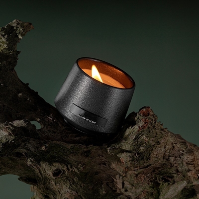 Parfum personnalisé cadeau en céramique noire bougie parfumée pour la décoration intérieure