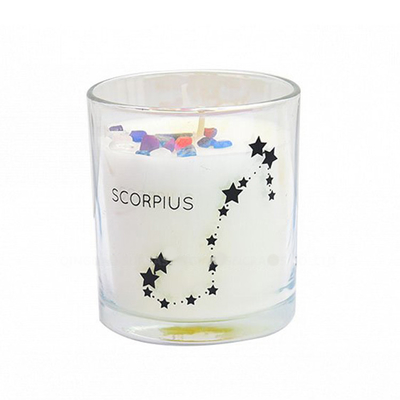 Verre fait sur commande de luxe de cire en gros de soja imprimant le pot parfumé de bougie