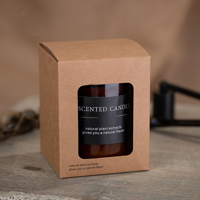 Bougies écologiques Amber Glass Candle d'huile essentielle de marque de distributeur 4 onces