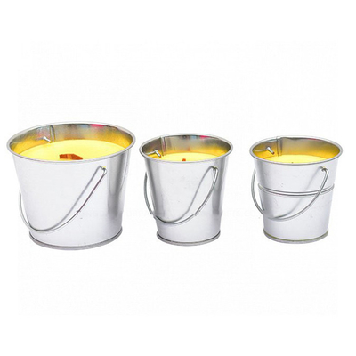 Anti insecte accrochant Tin Citronella Bucket Candles Paraffin pour le voyage