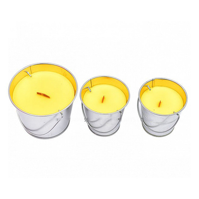 Anti insecte accrochant Tin Citronella Bucket Candles Paraffin pour le voyage