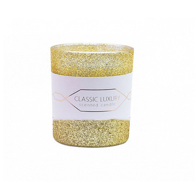 Lavande et Sage Votive Aroma Home Candle d'OEM dans le noir Mercury Glass de rose d'or