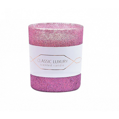 Lavande et Sage Votive Aroma Home Candle d'OEM dans le noir Mercury Glass de rose d'or