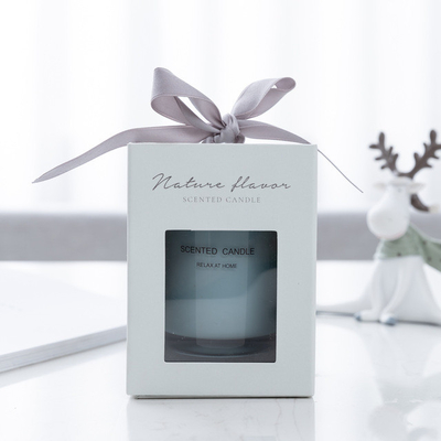 Bougie parfumée de impression en verre faite sur commande de cire de soja d'OEM de maison d'arome