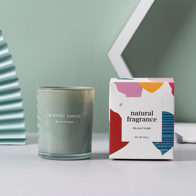 Bougie parfumée de impression en verre faite sur commande de cire de soja d'OEM de maison d'arome