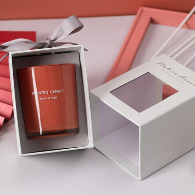 Bougie parfumée de impression en verre faite sur commande de cire de soja d'OEM de maison d'arome