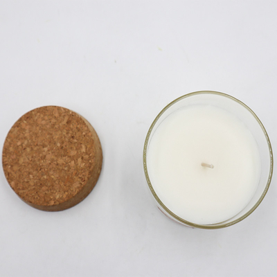 la cire naturelle d'eucalyptus de la menthe poivrée 8oz a flairé des bougies avec Cork Lid