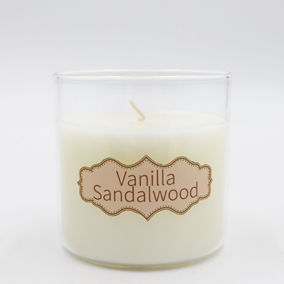 la cire naturelle d'eucalyptus de la menthe poivrée 8oz a flairé des bougies avec Cork Lid