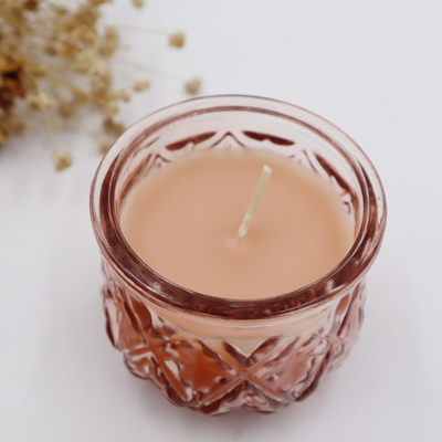 Bougie 2022 parfumée de cire en verre colorée de luxe de soja de maison d'arome