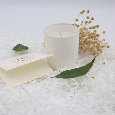 Bougies parfumées blanches de cire de soja de marque de distributeur simple de maison d'arome