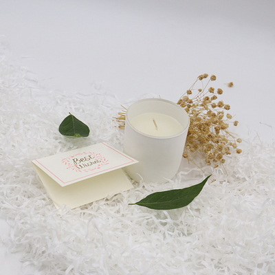 Bougies parfumées blanches de cire de soja de marque de distributeur simple de maison d'arome