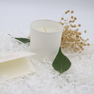 Bougies parfumées blanches de cire de soja de marque de distributeur simple de maison d'arome