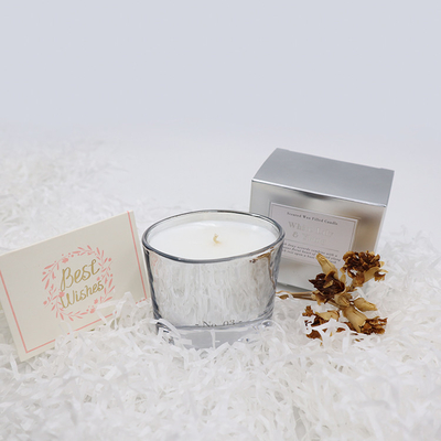 Le ruban de luxe de marque de distributeur de maison d'arome a flairé des bougies de cire de soja